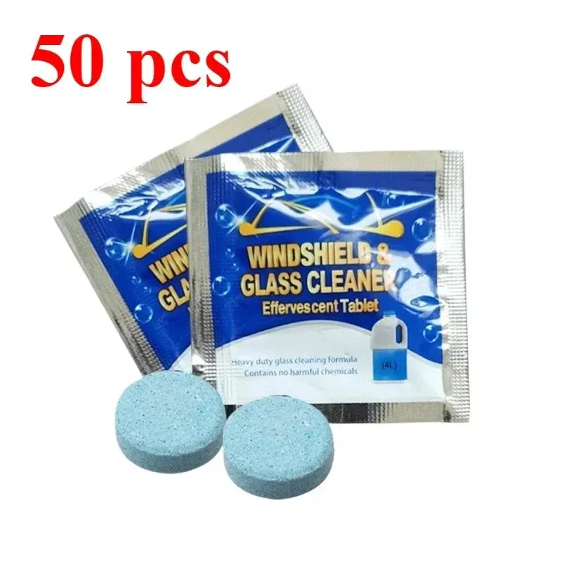 ISGTDRM Solid Cleaner Car Windscreen Cleaner Effervescent Tablet Auto Wiper Glass Solid Cleaning Concentrated Tablets Detergent