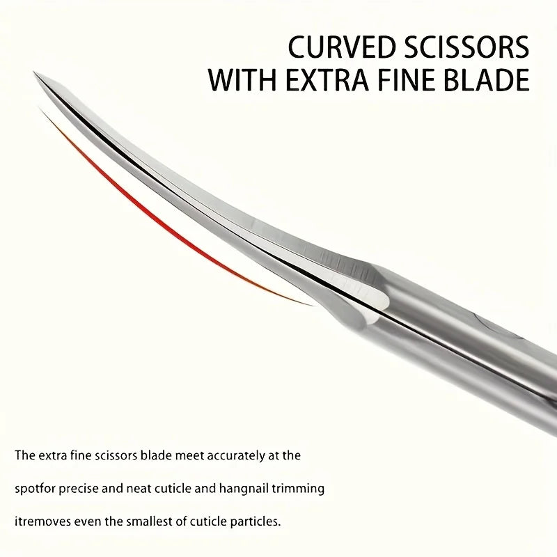 5pcs Professional-Grade Foot Care Kit with Stainless Steel Cuticle Scissors, Tweezers, and Nail Tools - Portable,Foot Care Tools