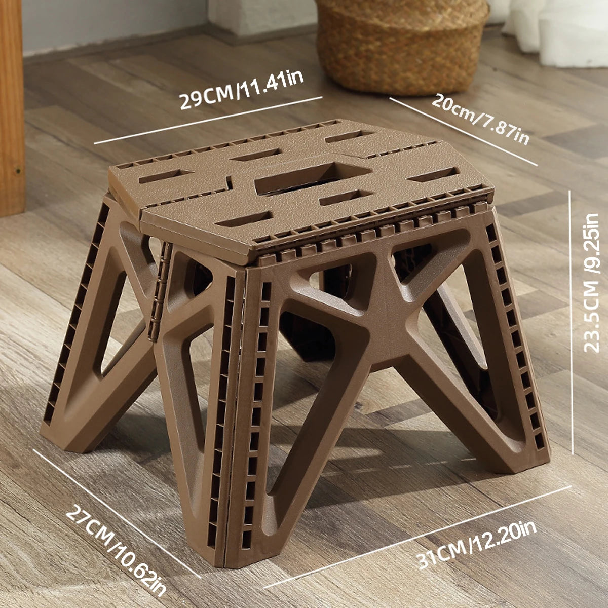 Portable Folding stool High Load Bearing Durable footstool Foldable Chair Small Stool for Outdoor Use, Camping, Fishing, BBQ