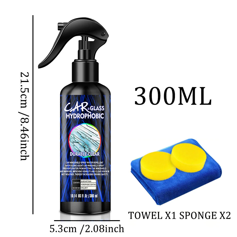 Water Repellent Spray Anti Rain Coating For Car Glass Hydrophobic Anti-rain Car Liquid Windshield Mirror Mask Auto Polish Kit