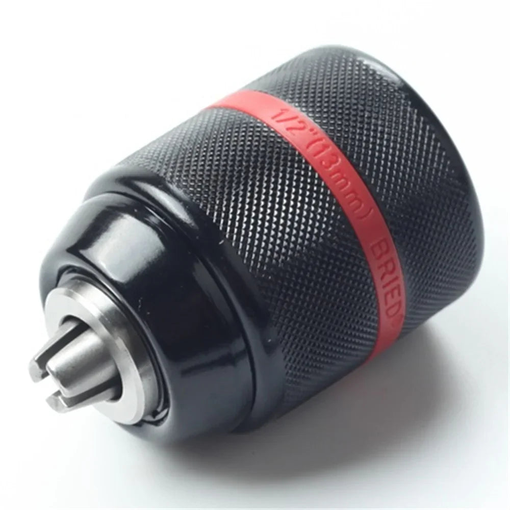 2-13mm Keyless Threaded Metal Drill Chuck, Hex Shank/SDS/Square Quick Grip Adapter, Chuck for Drill Bits Screwdriver Tap&Sockets
