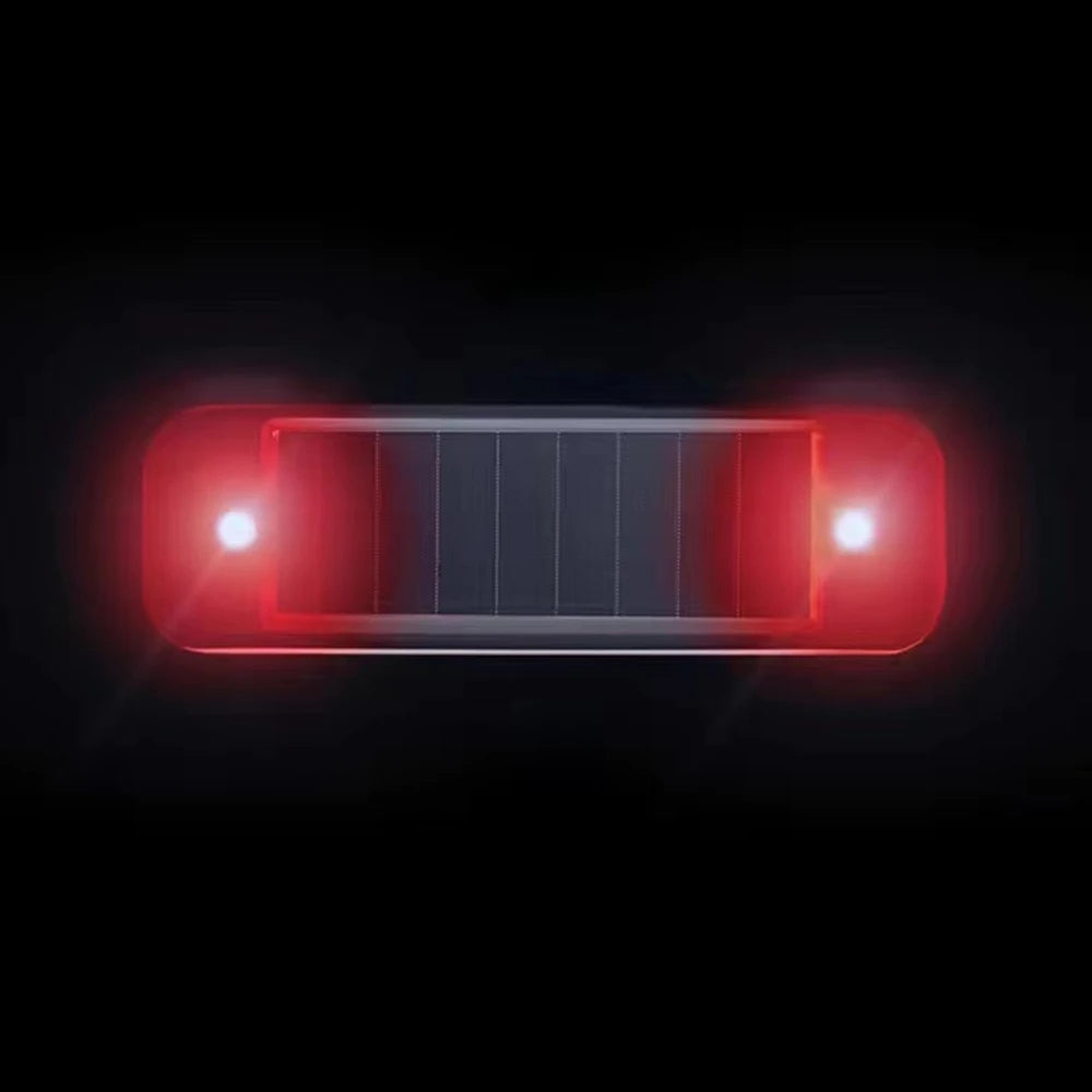 1-10PCS Solar Car Mini Warning Light Wireless Mini LED Flashing Anti-Theft Alarm Lamp for Night Security Parking Protection