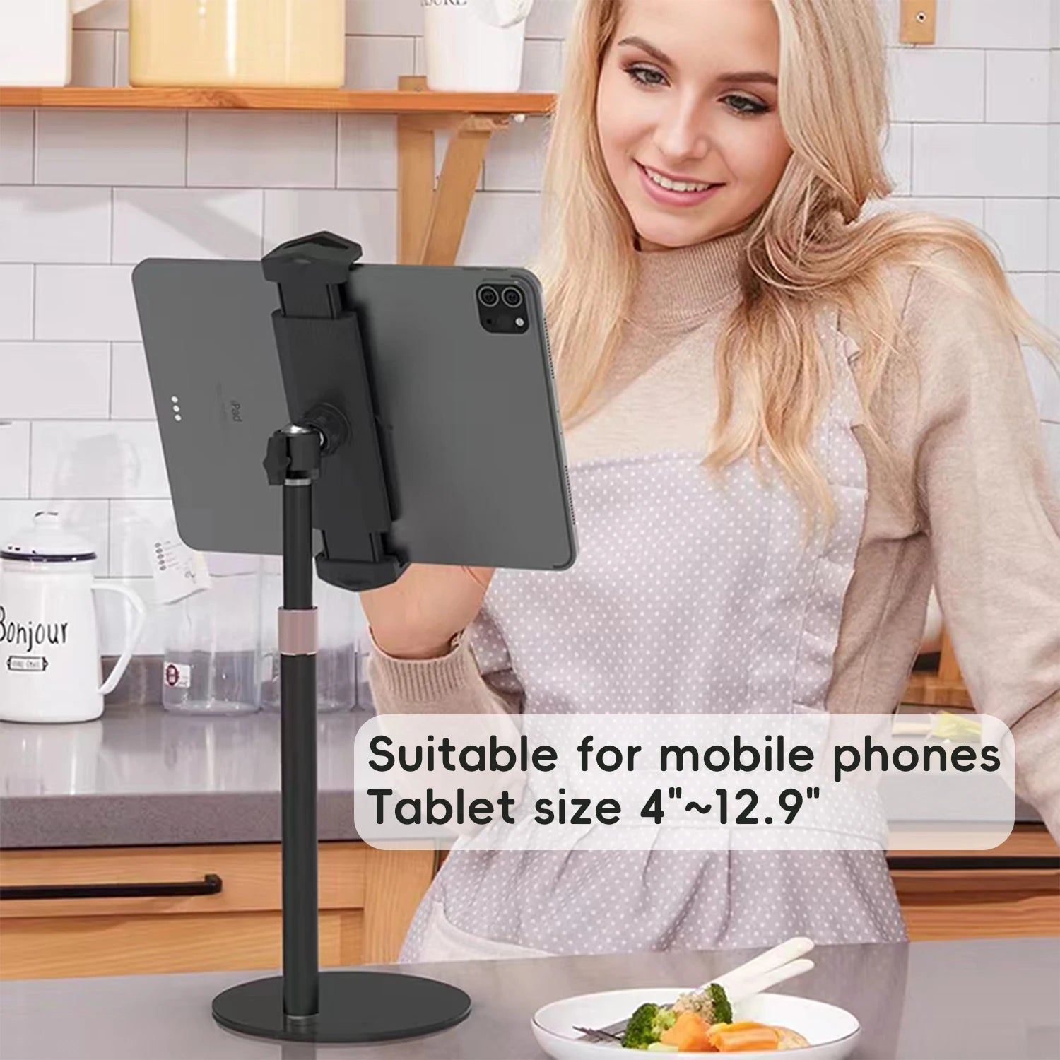 Artpowers VESA Monitor Desk Mount Single Monitor Stands Freestanding fits 13'' to 18'' Computer Screen with Height Adjustable