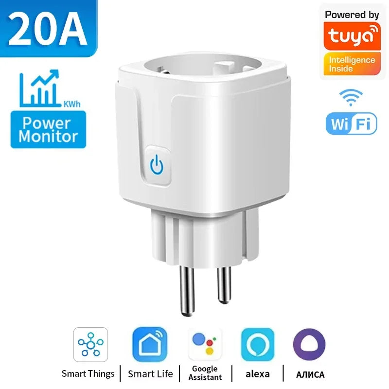 Smart Plug WIFI/Zigbee EU Smart Socket With Power Monitor Timing Voice Control Smart Home DIY Works Whit Alexa Google Home Alice