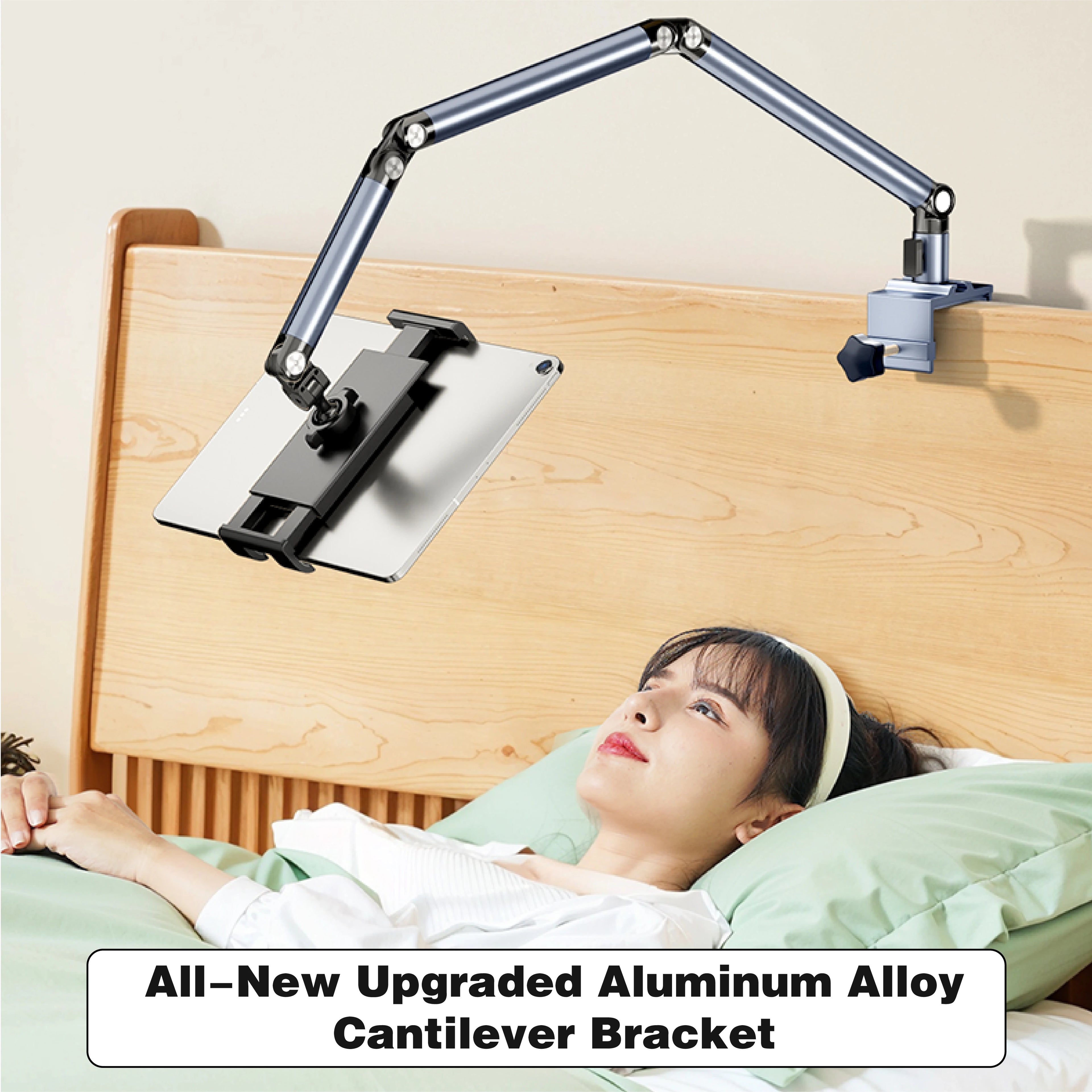 Artpowers Adjustable Tablet Stand Foldable Aluminum Universal Holder 360 Degree Rotation for 4-12.9Inch forVESE Portable Monitor