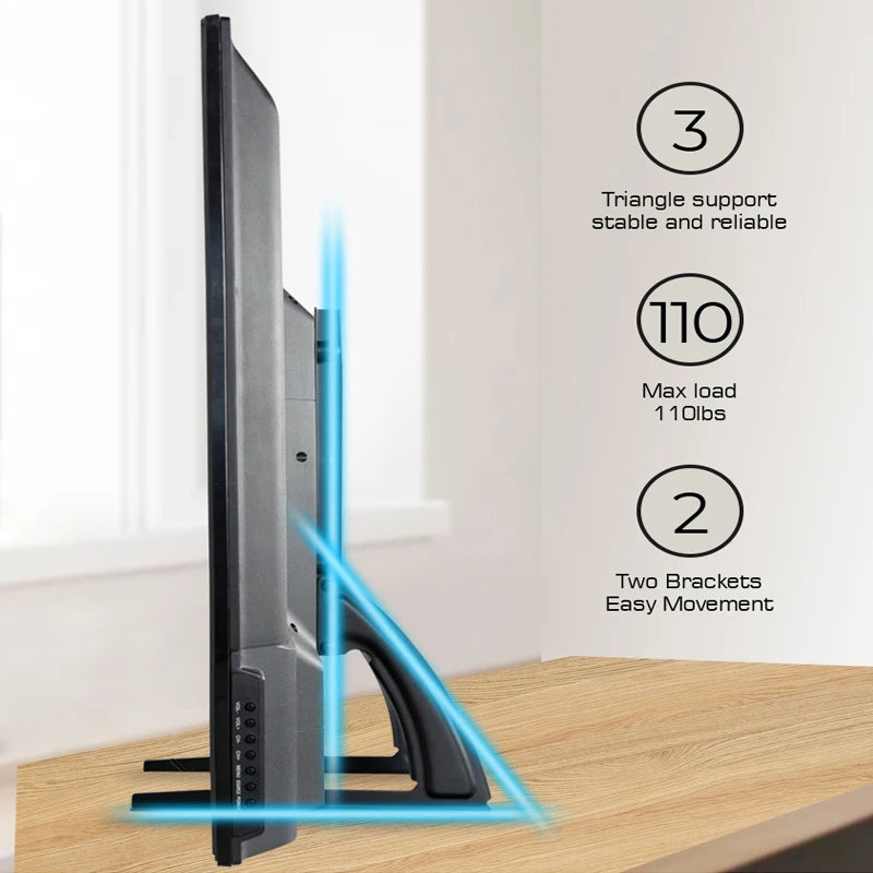 BEISHI Table Top TV Stand Pedestal for 14-42 Inch LCD /LED/OLED/Plasma Adjustabe Universal TVs Screen Monitor Bracket TV Feet