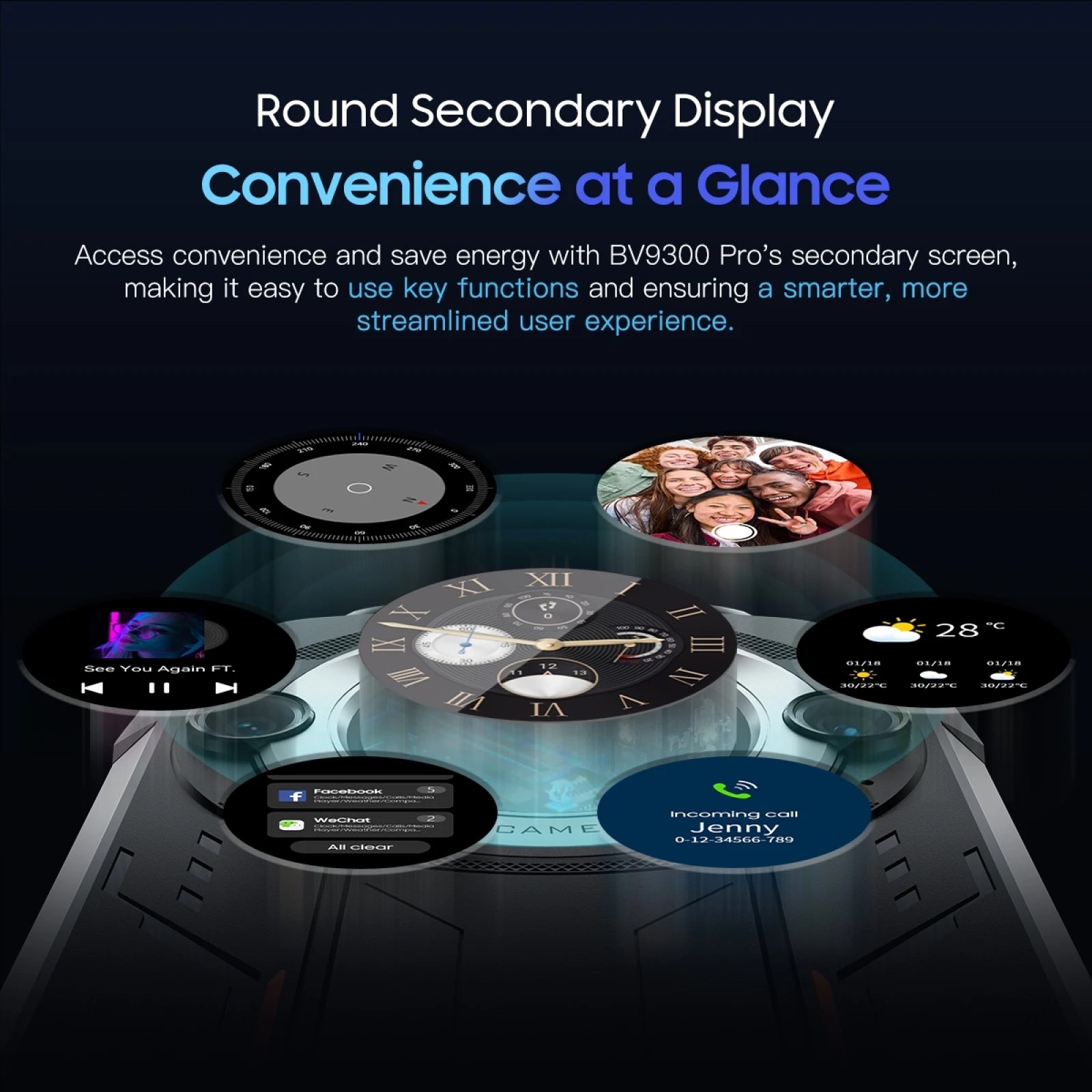 Blackview BV9300 Pro Rugged Smartphone Helio G99 6.7'' 120Hz 8GB 256GB 15080mAh 64MP 33W Android 13 Cellphone Dual Screen NFC