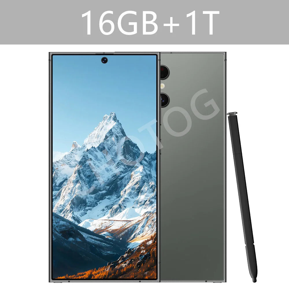 Screen Protector For SMS 25 Ultra Mobile Phones 22GB+2TB Cell Phone Tempered Glass Film For Android Smartphone 7.3''HD Cellphone