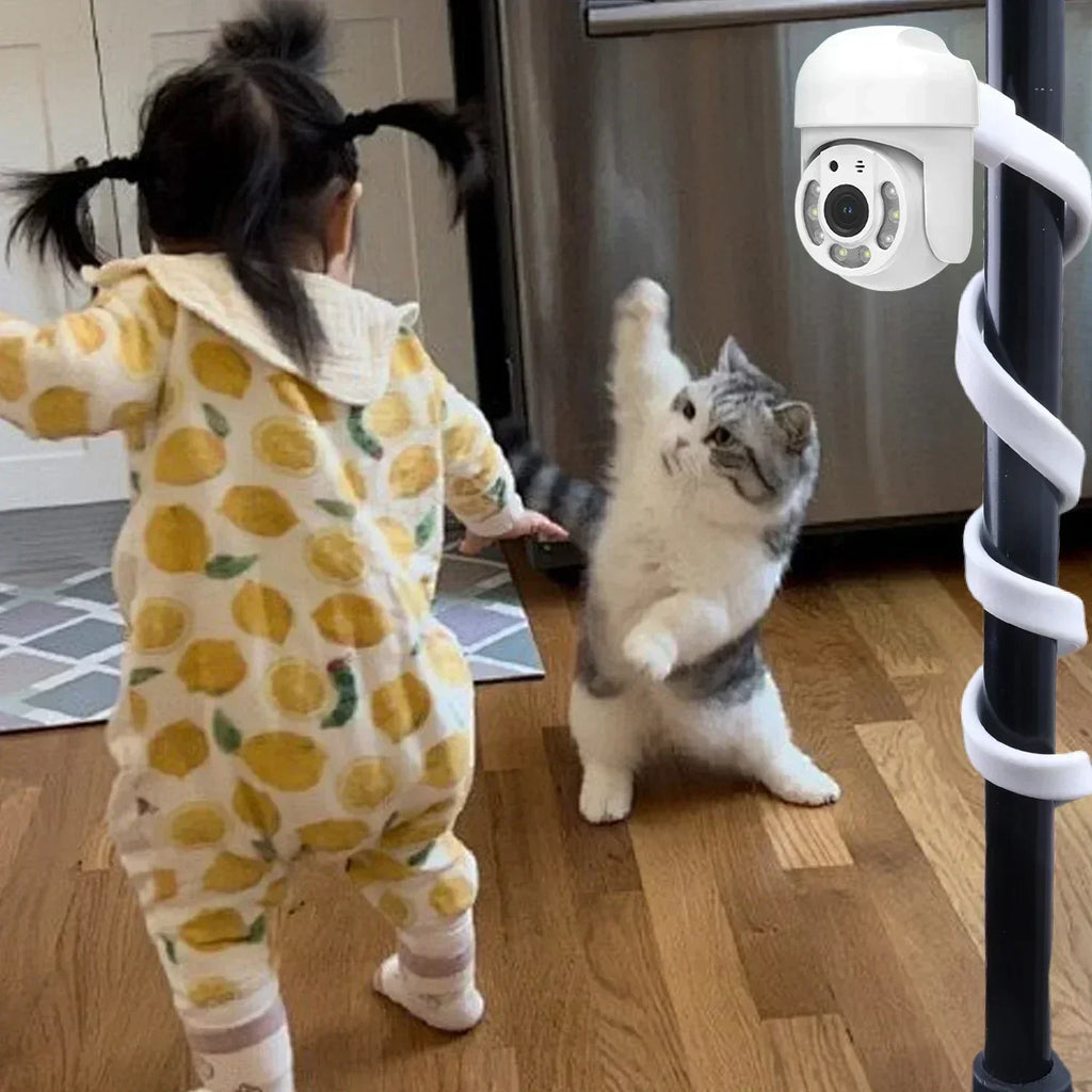 Universal Thread Gooseneck Camera Stand Silicone Webcam Stand 360° Adjustable Holder Creative Bracket Home Baby Monitor Bracket