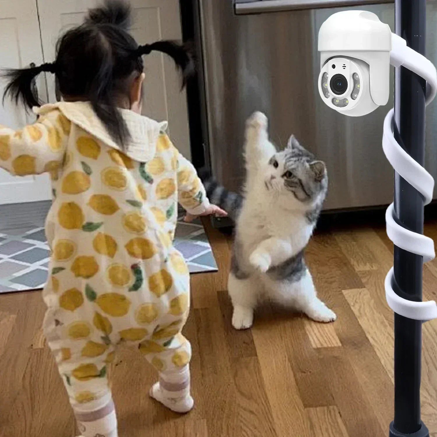 Universal Thread Gooseneck Camera Stand Silicone Webcam Stand 360° Adjustable Holder Creative Bracket Home Baby Monitor Bracket