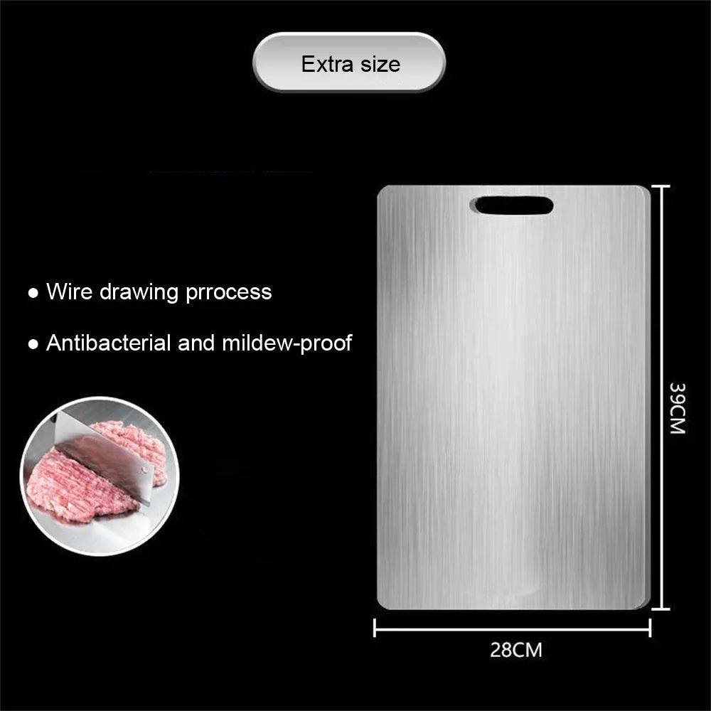 Stainless Steel Panel and Chopping Board Kitchen Household Thickened Double Sided Cutting Board Block Kneading Dough Boards