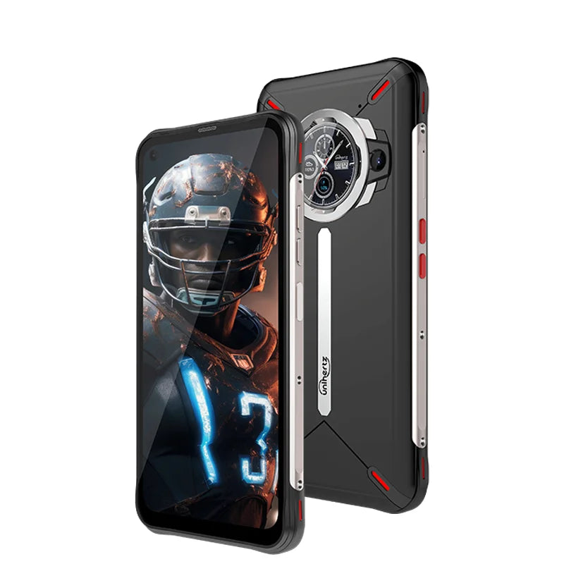 Unihertz Ticktock-S Slim Rugged 5G Smartphone 8GB 256GB Cell Phone 5200mAh Dual Screen Mobile Phone 64MP Camera Dimensity 700