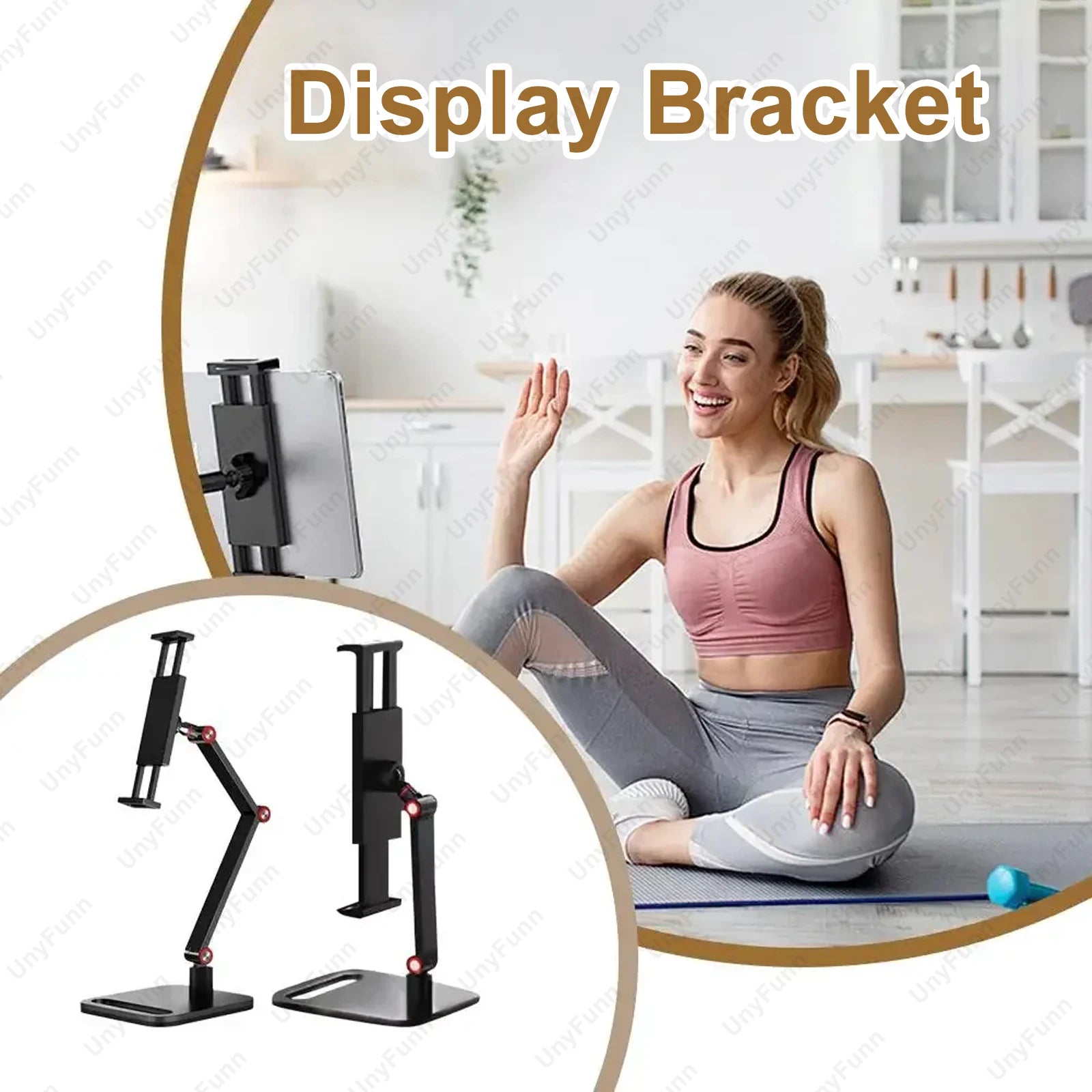 Portable Monitor Holder Expandable Adjustable Laptop Gaming Desktop Clamp Stand Phone External Vertical Screen Expansion Mount