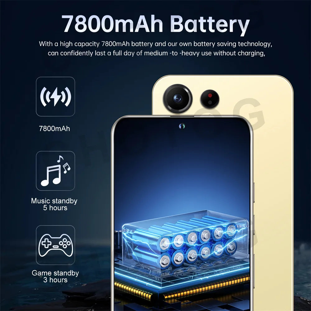 New SMS 24 Ultra Mobile Phones 22GB+2TB Global Version Smartphone 5G Dual Sim Android Cellphones Snapdragon 8 gen 3 Cell Phone