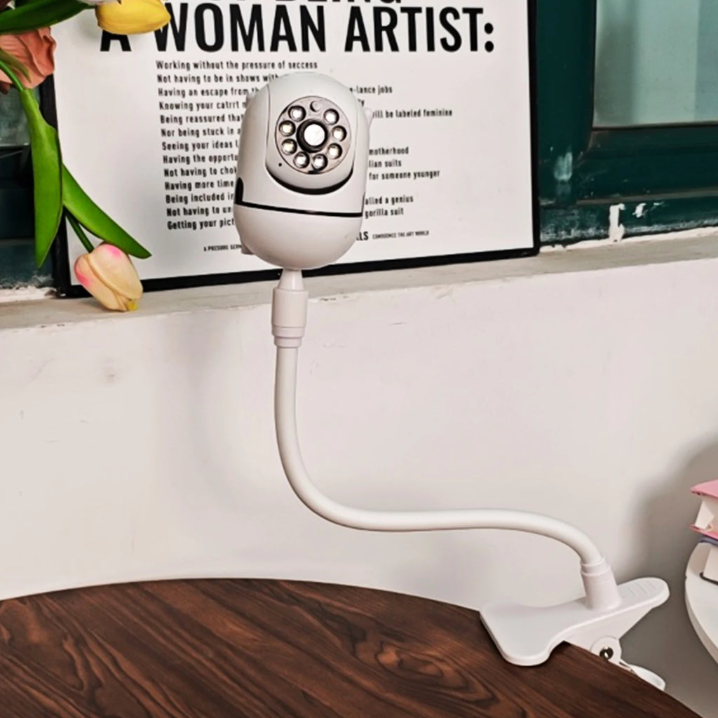 Protable Flexible Camera Clamp Mount Baby Monitor Camera Holder Stand Webcam Monitor Punch-free Bendable Bracket Base With Clip