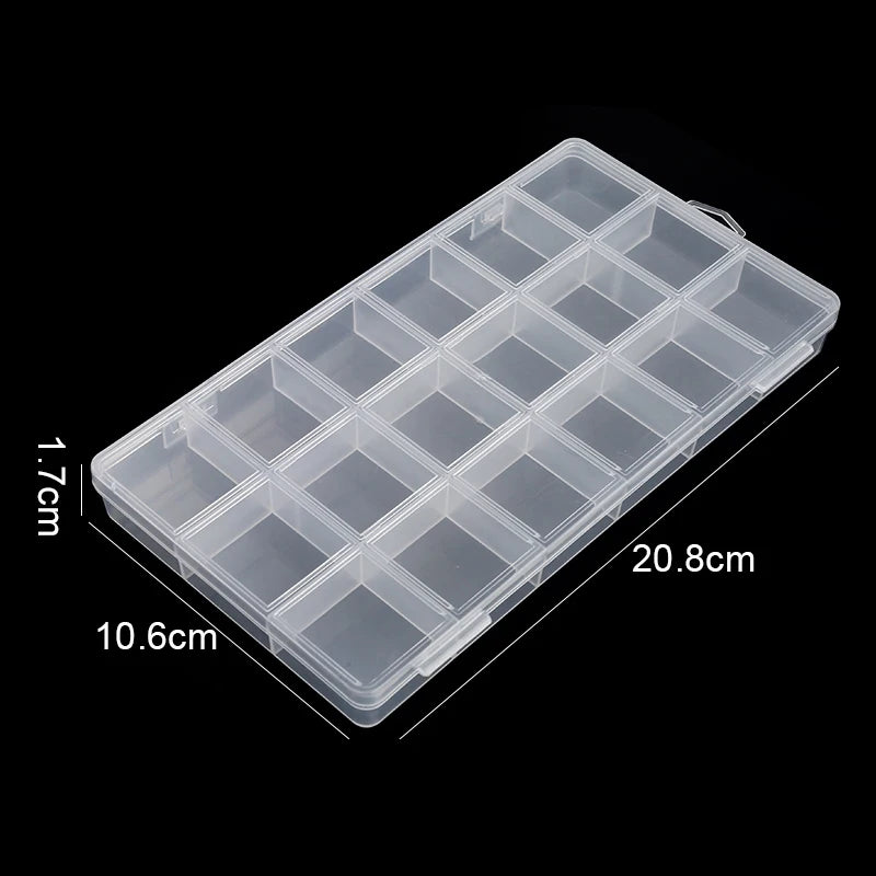 Plastic Storage Box 28 Grid With Slot Beaded Anti-string Grid  Jewelry Classification Parts Division Box Jewelry Box Organizer