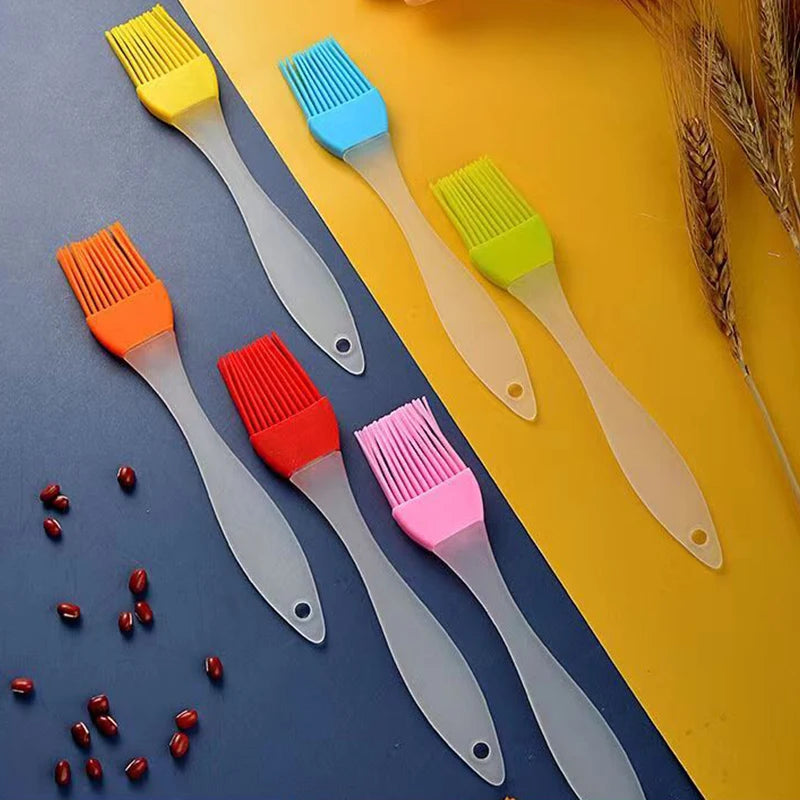 Oil Brush Kitchen Pancake Edible Baking Brush Household Pancake High Temperature Resistant Non-Shedding Barbecue Silicone Oil