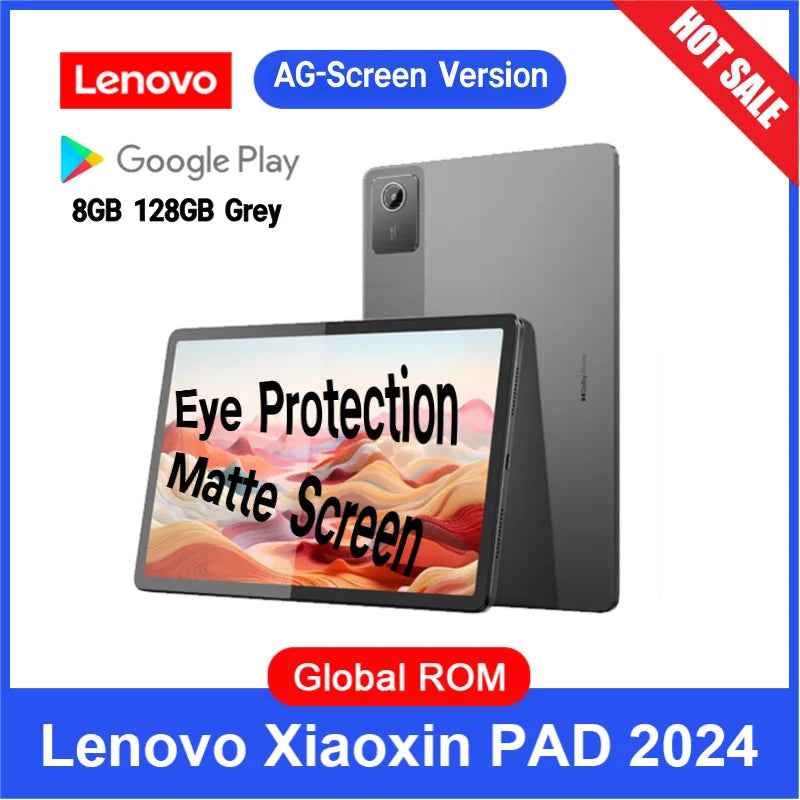 Global Firmware Lenovo Xiaoxin Pad 2024 Tablet 6GB 8GB 128GB 256GB 11" Display Qualcomm Snapdragon 685 WIFI 7040mAh Android Tab