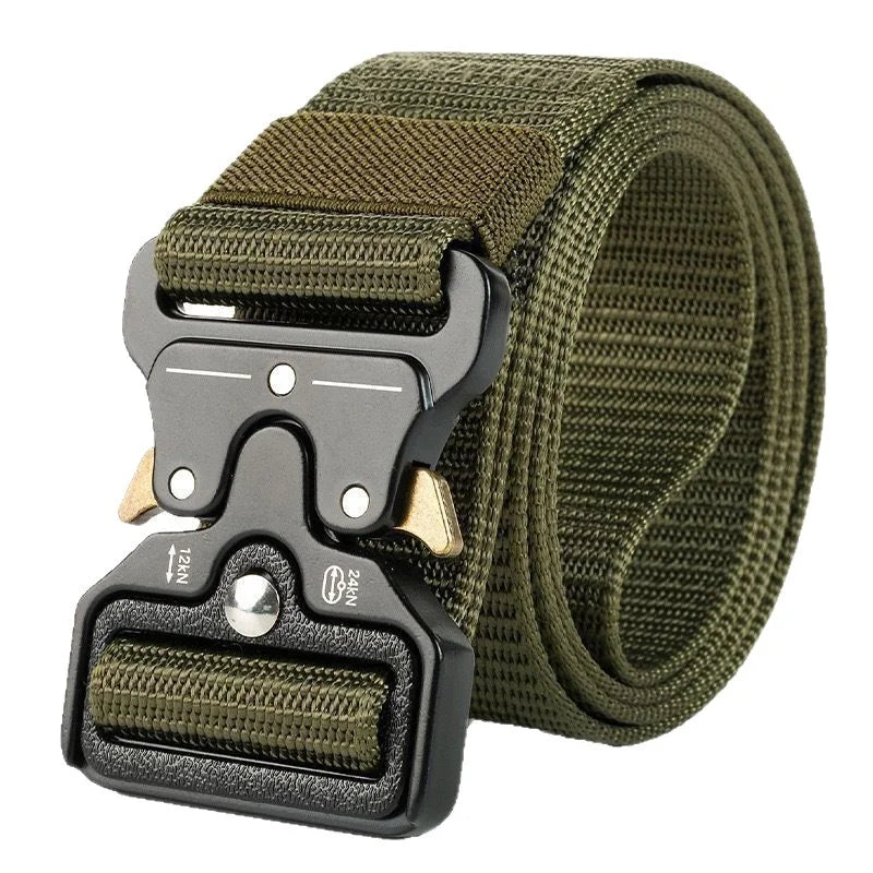 Quick Release Tactical Belt for Men Women Heavy-Duty Soft Nylon Webbing Train Lightweight Outdoor Sport Survival Accessories ﻿ ﻿