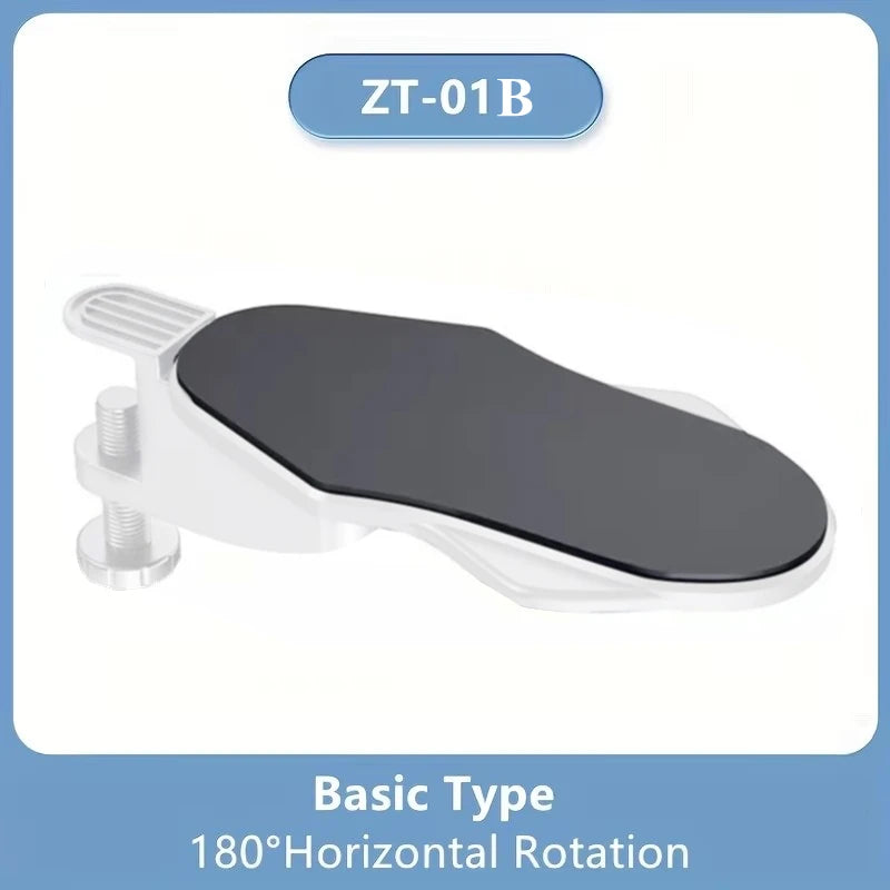 Computer Desk Arm Rest Pad Foldable Ergonomic Wrist Rest Support For Keyboard Armrest Extender Rotating Mouse Pad Holder Rack
