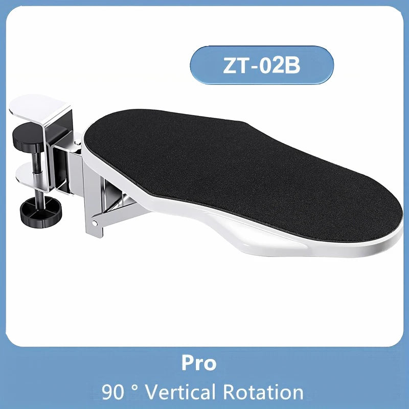Foldable Ergonomic Computer Desk Arm Rest Pad Wrist Rest Support For Keyboard Armrest Extender Rotating Mouse Pad Holder Rack