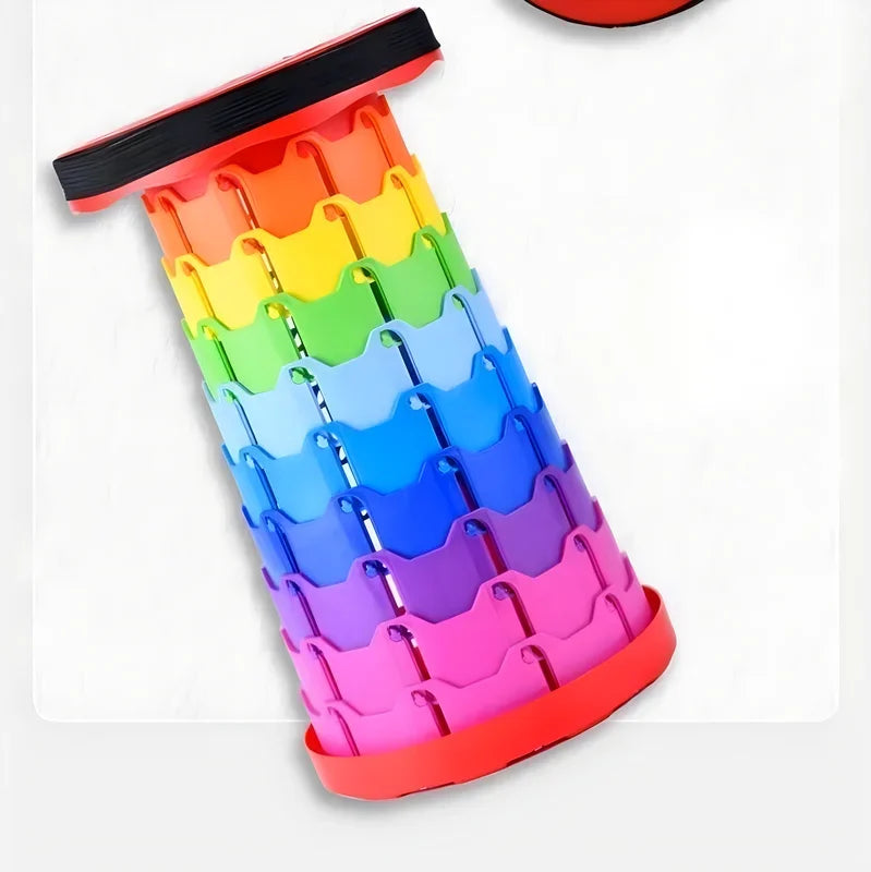 Retractable Foldable Stool Chair for Outdoor Camping, Compact Lightweight Aluminum Fishing Bench with Storage Bag, High Strength