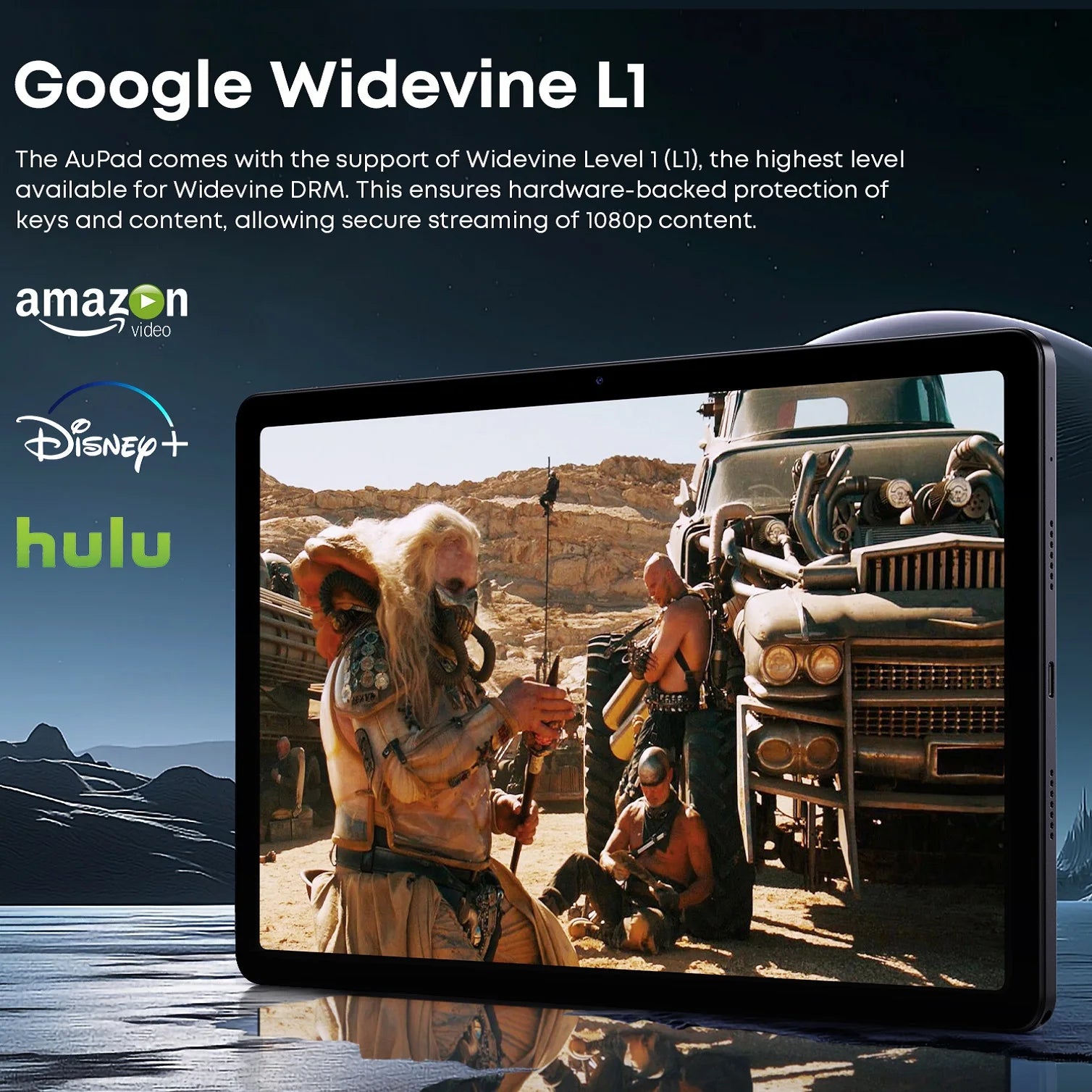 CHUWI AuPad 10.95-inch Tablet FHD Screen 8GB DDR4 128GB ROM 4G LTE GPS Android 14 Snapdragon 685 Octa-Core Widevine L1 Tablet PC