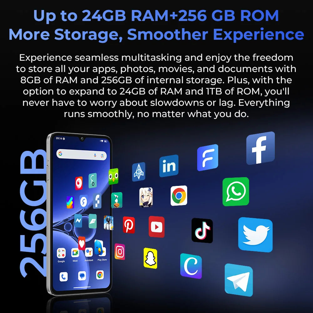 Oukitel C59 PRO smartphone 10000mAh Battery 24GB+256GB 6.88"HD 90Hz Android 15 13.3nm 36mm Powerful Speaker cell phone