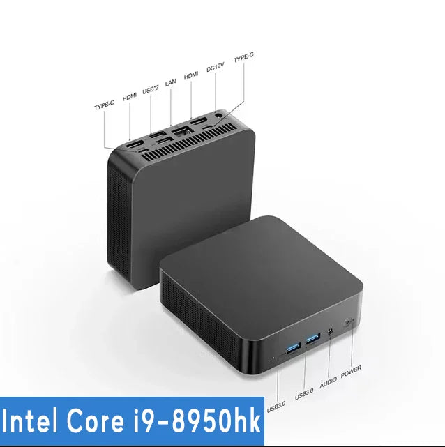MINI PC  Windows 11 Intel Core i9 8950HK/N5095A 16GB RAM 1TB SSD  WIFI 6 BT5.2 4K HD Mini Gaming office study Pc