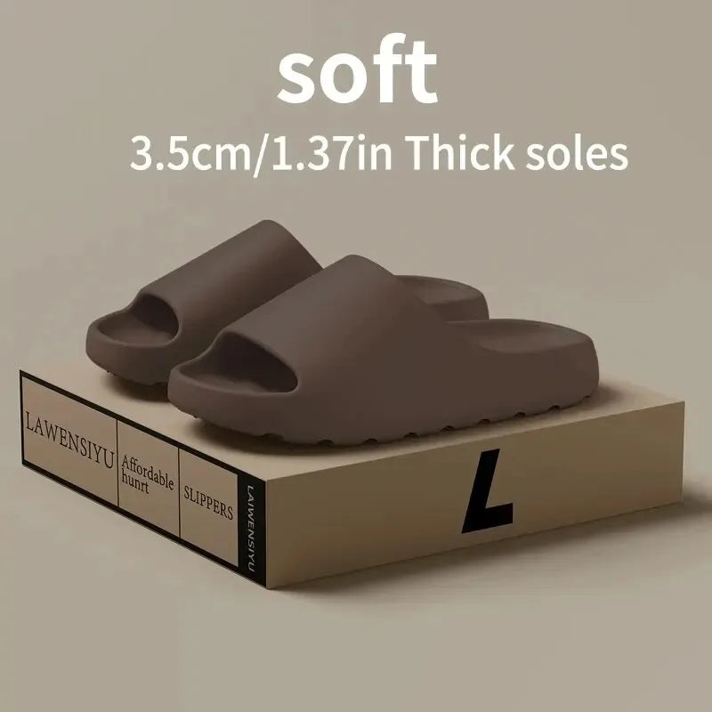 Coconut Slippers Cloud Thick-soled Sandals Summer Fashion Soft Bottom Beach Men Slippers Women's Sandals EVA Slides