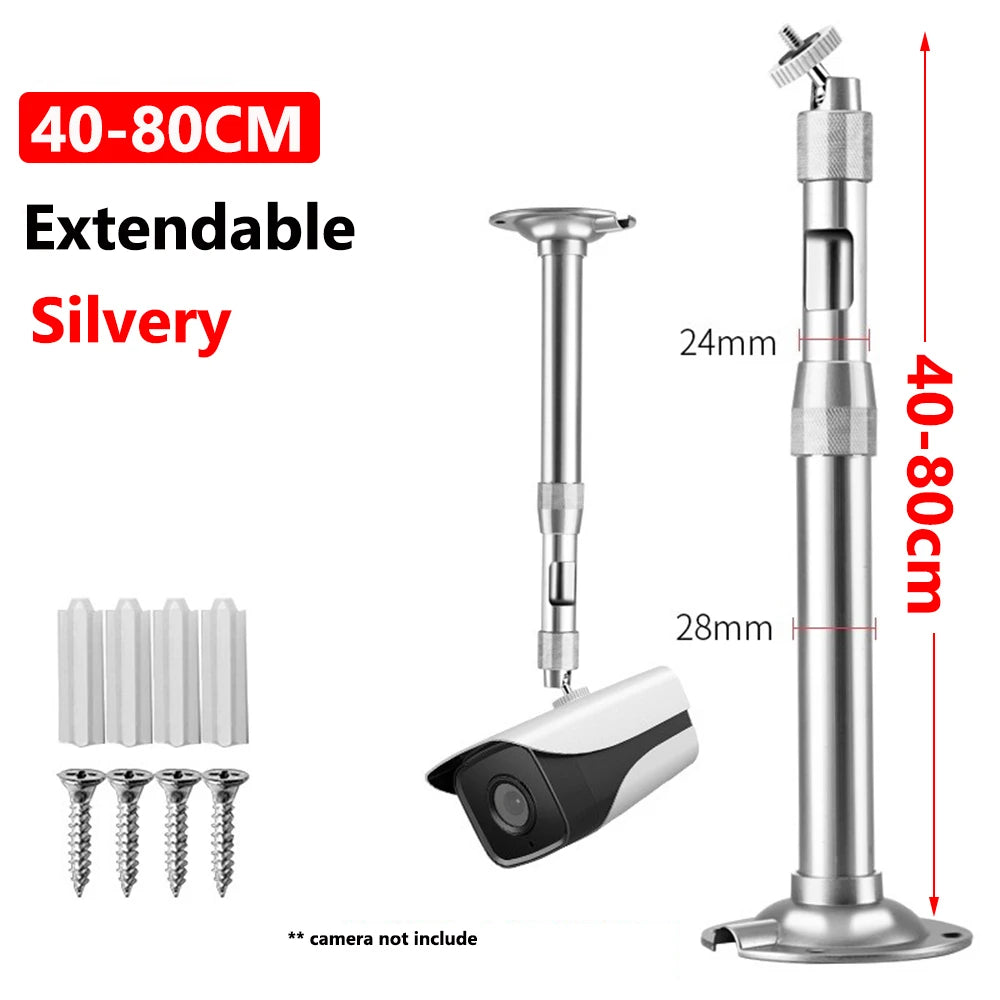 Universal Camera Holder Stand Monitor Aluminum Alloy Telescopic Bracket Bracket Extension Monitoring Pole Camera Long Bracket