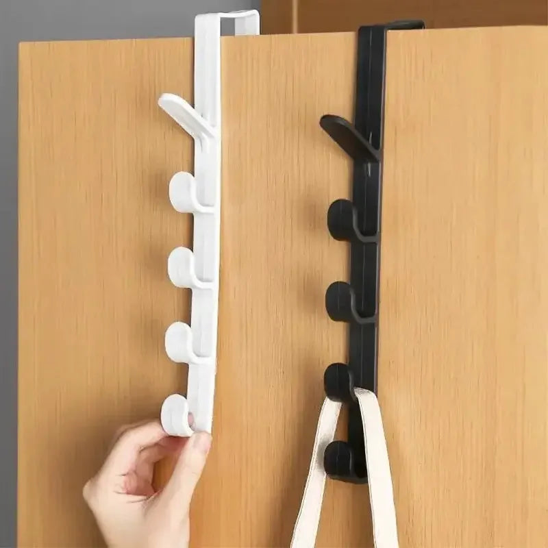 Behind The Door Storage Hook Space-Saving Coat & Bag Hanger for Dorm Office School Locker Wardrobe Organization