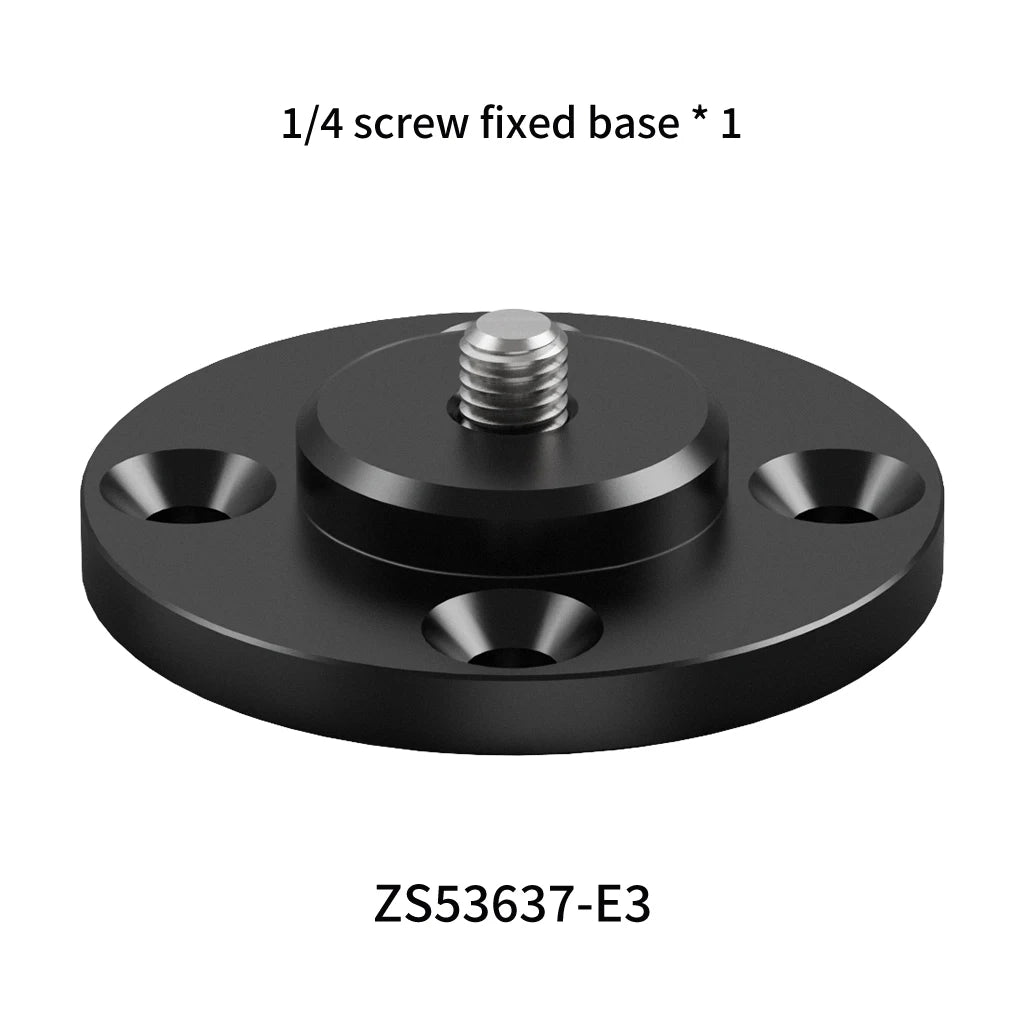 Wall Mount 1/4 3/8 M6 Thread Fixed Plate 17mm Ball Head Adapter for Gopro Camping Light Stand Projector Holder Monitor Bracket