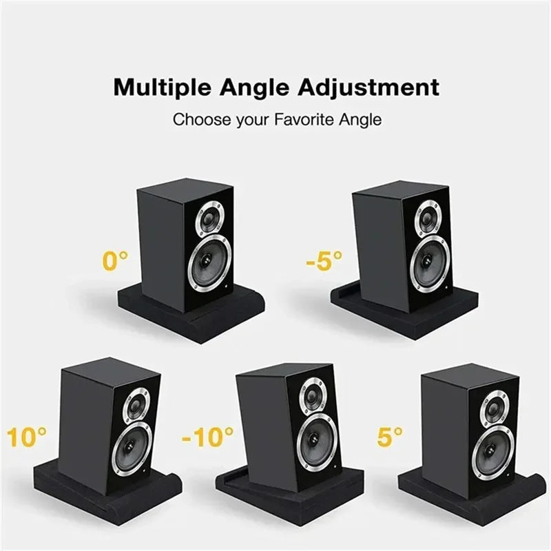 1 Set Studio Monitor Isolation Desktop Speaker Acoustic Foam Pads High-density Sponge Blocks Sound Insulation Cotton Accessories