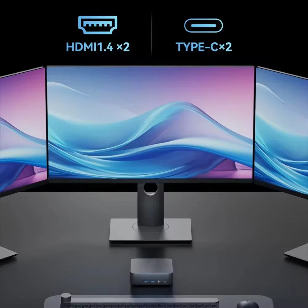 2025 NEW Portable Mini PC Windows 11 Intel Core i9 8950HK Family Computer WIFI 6 BT5.2 4K HD 1000Mbps Mini Gaming Pc Desktop