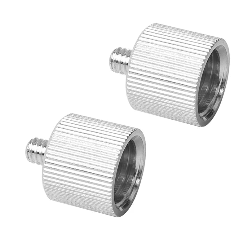 2pcs Thread Adapter Microphone Stand 5/8" female to 1/4" Male Camera Monitor 5/8 to 1/4 Adapter Tripod Adapter