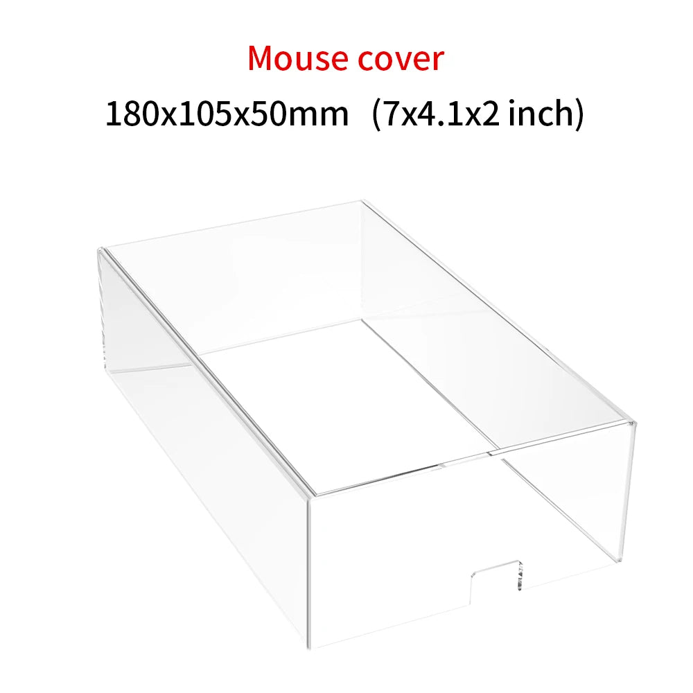 Acrylic Keyboard Clear Protector Case Mechanical Keyboard Dust Cover For 60/61/64 96 98104/108 Key Mouse Cover Keyboard Cover