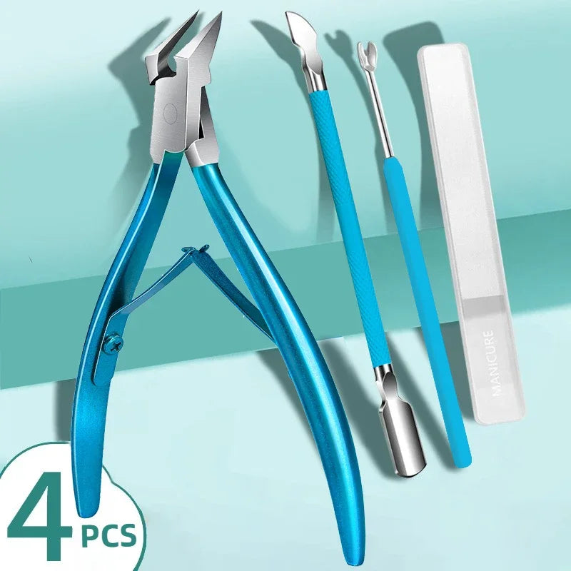 Toe Nail Clipper For Ingrown Or Thick Toenails Toenails Trimmer Professional Podiatrist Toenail Nipper With Stainless Steel Supe