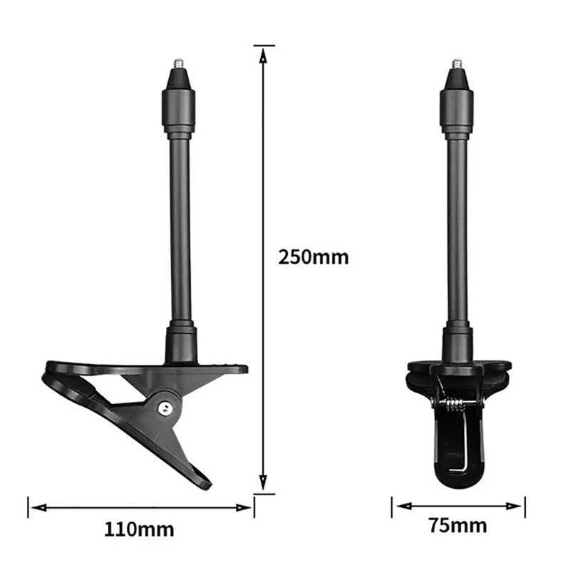 No Punching Portable Clip Mount Webcam Stand For Baby Monitor Camera Holder Home Flexible Twist Mounting Kit Attaches To Crib