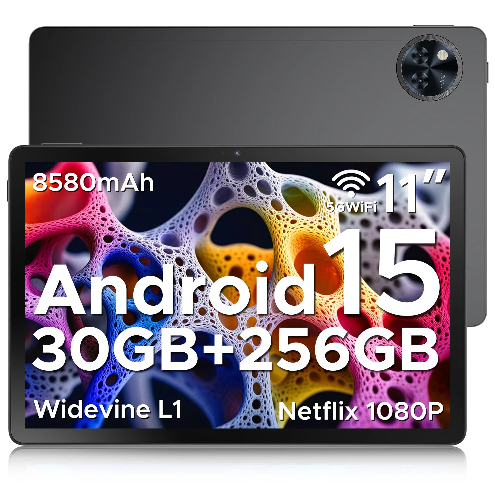 Global Version DOOGEE U11 Pro Android 15 Tablet PC 11 inch Ultra-clear 90Hz Display 30GB(6 + 24) 256GB 8580mAh Battery Tablet