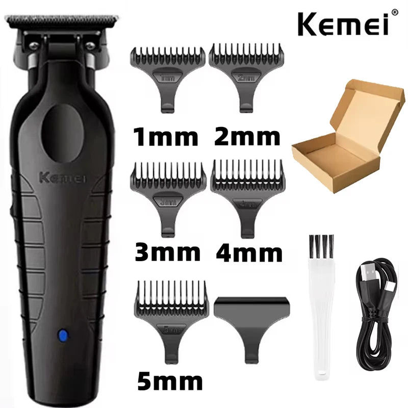 Kemei Professional Barber Cordless 1200 mAh Electric Hair Clippers USB Rechargeable Hair Trimmers Hair Cutting Machine  KM-2299