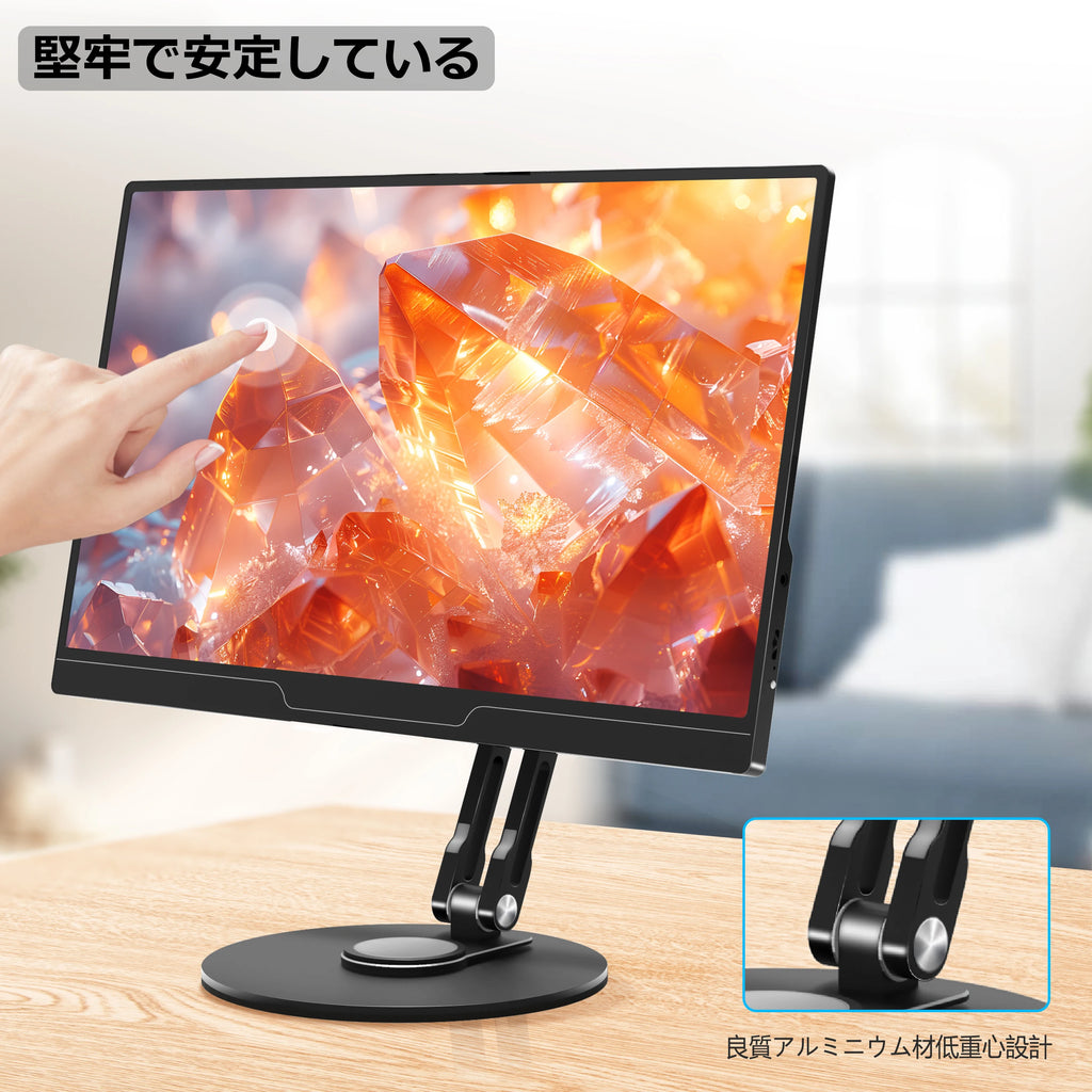 Bimawen 4.5inch-15.6inch VESA Protable Monitor Stand 75mm VESA Monitor Desk Mount Single Monitor Stands Freestanding fits