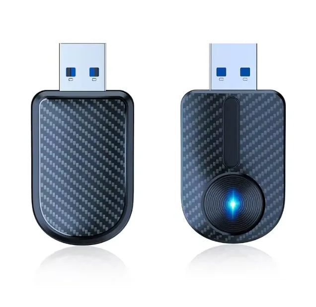 2026 Pionray 2 in 1 Wireless CarPlay Adapter&Android Auto Wireless Adapter, 5Ghz WiFi Type-C/USB Plug Play CarPlay Wireless