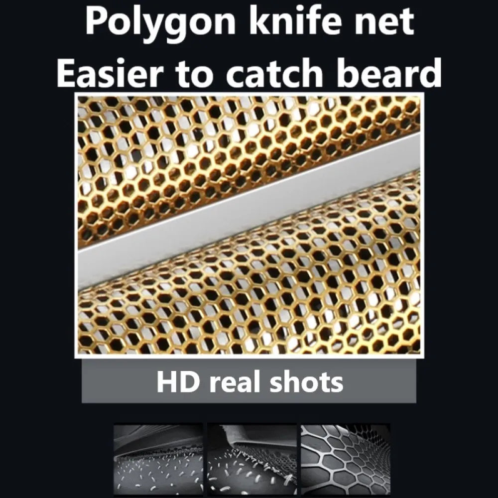 Kemei Original Electric Shavers Blades Golden Foil Knife Net and Cutter Head Suitable for KM-2026 KM-2028 Floating Razor