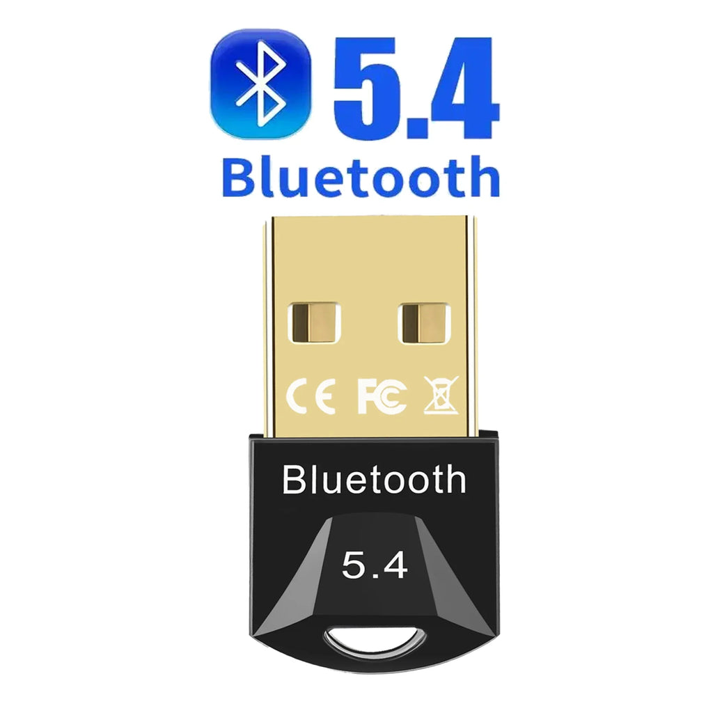 USB Bluetooth Adapter for Pc Usb Bluetooth 5.4/ 5.3/ 5.1/ 5.0 Dongle Receiver for Speaker Mouse Keyboard Music Audio Transmitter