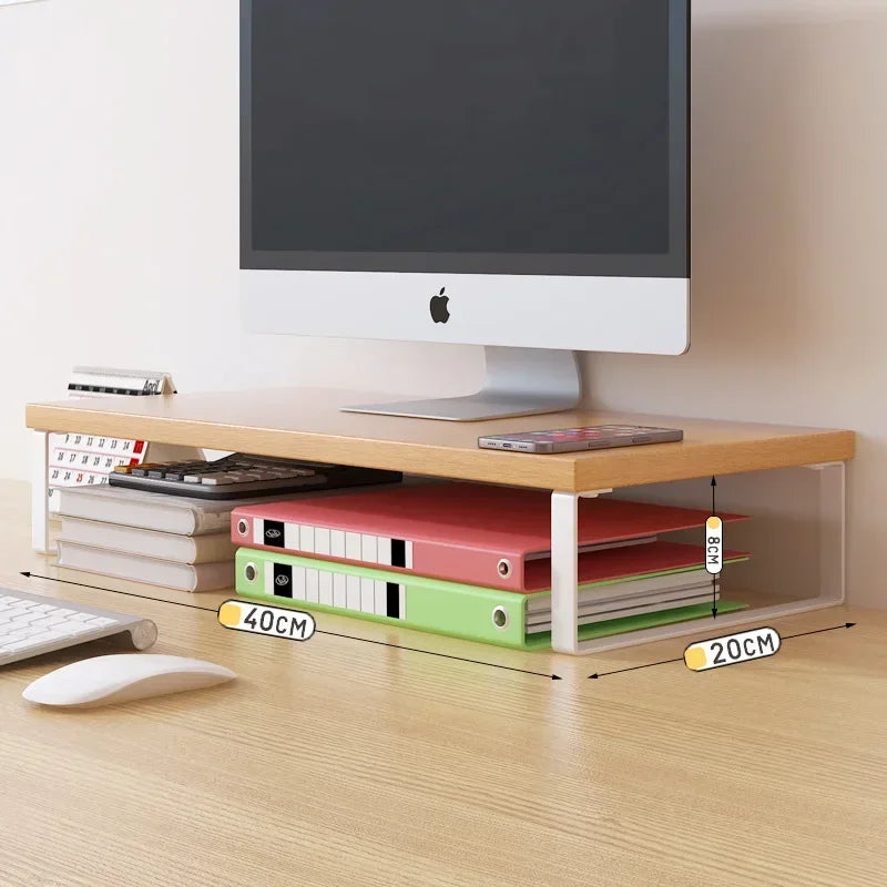 30/40/50CM Base Bracket Monitor Raising Stand Desktop Computer Laptop Shelf Home Kitchen Office Storage Holders Rack Organizer