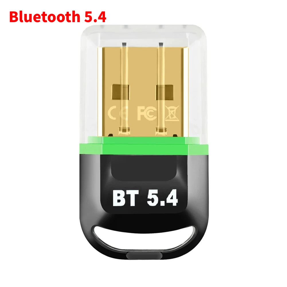 USB Bluetooth 5.4 5.3 Dongle Adapter for PC Speaker Wireless Mouse Keyboard Music Audio Receiver Transmitter Drive free