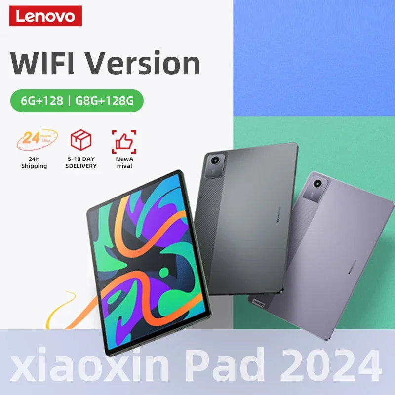 Global Firmware Lenovo Tab Xiaoxin Pad 2024 11'' 6GB / 8GB RAM 128GB ROM Snapdragon 685 7040mAh Battery Wifi Google Play Tablet