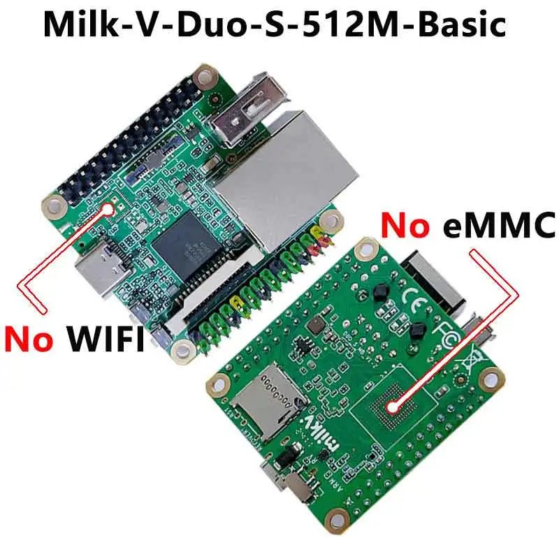 Milk-V Duo Series Options (Not All) Camera/  IO Board / 64MB / 256MB /Duo S 512MB CV1800B/SG2000/SG2002 RISC V Linux Board