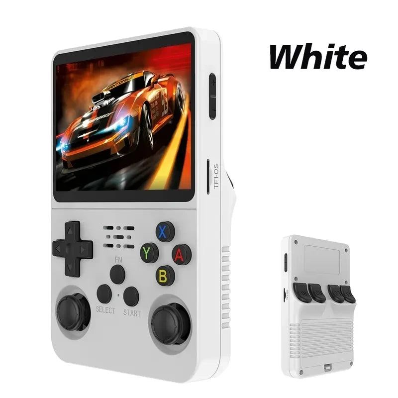128G Open Source R36S Retro Handheld Video Game Console Linux System 3.5 Inch IPS Screen Portable Pocket Video Player 64GB Games